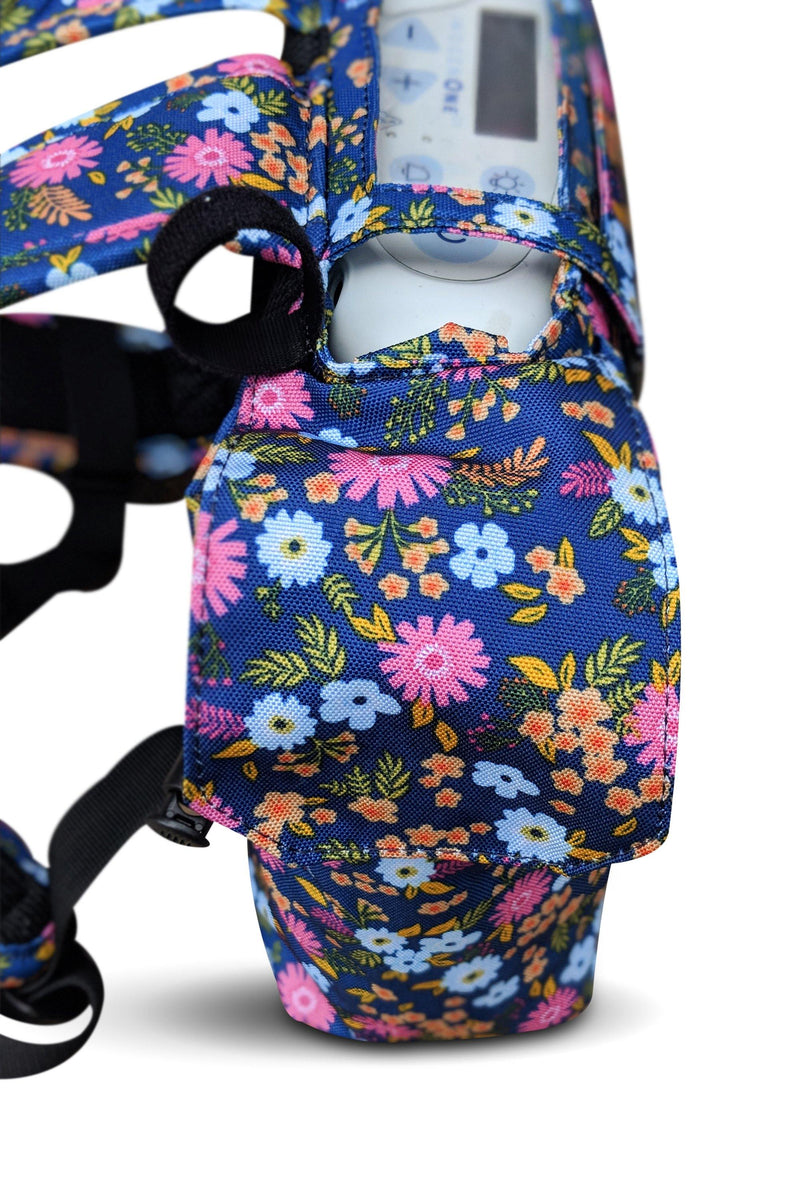 Inogen One G3 Backpack in Flower Print (also fits Oxygo unit) - O2TOTES