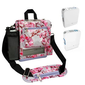Floral O2TOTES Inogen One G3 and G4 portable oxygen concentrator backpack with adjustable strap