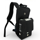 Lightweight Inogen One G5 backpack with storage for extra batteries, water bottle, charging cords with front access to charging, grommets for ventilation - O2TOTES