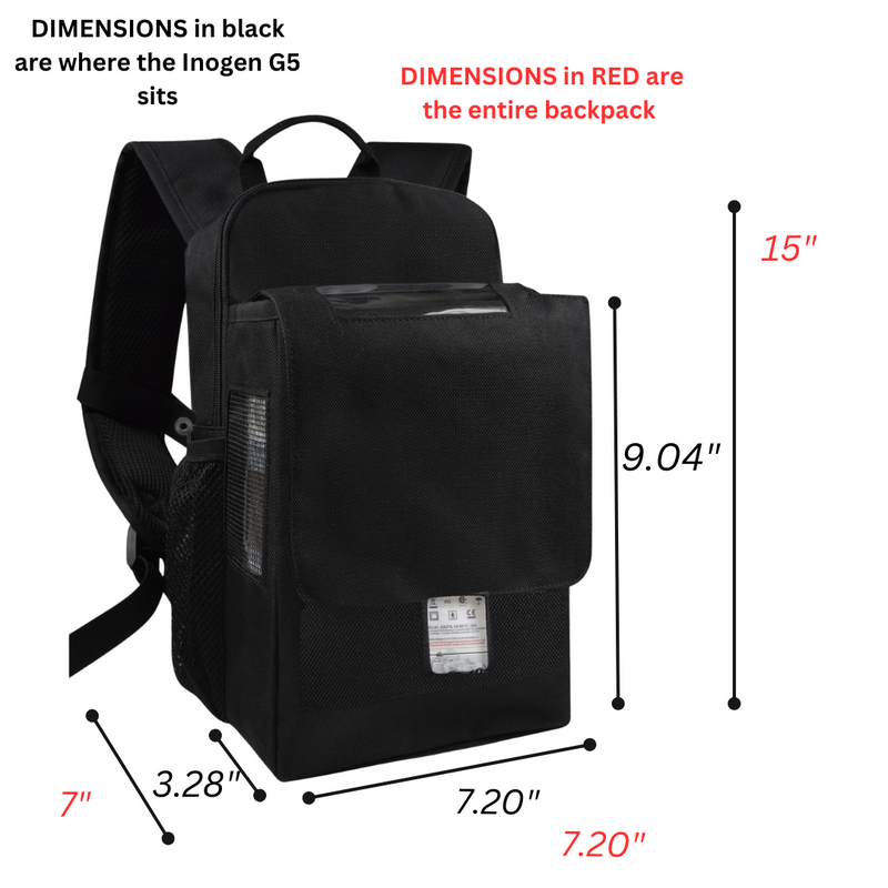 Oxygo Next Slim Backpack w/ Extra Storage - Black - O2TOTES