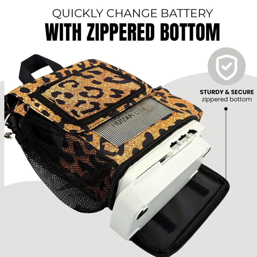 Inogen One G5/Inogen Rove 6 Carry Bag in Leopard + Backpack with 5 nas
