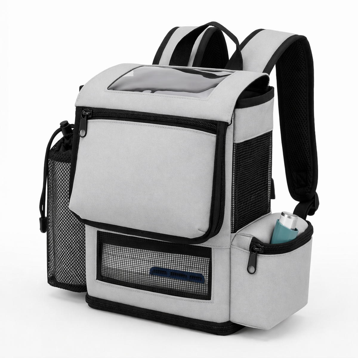 Inogen One G5 Lightweight Backpack–Zippered Bottom (Fits Double Batter