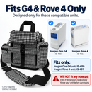 Inogen Rove 4 Carry Bag – With Pockets – Fits Standard & Extended Battery (Houndstooth Fabric)