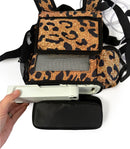 o2totes Inogen One G5 & Inogen Rove 6 Lightweight Backpack in custom Leopard Print; Slim, lightweight design - O2TOTES