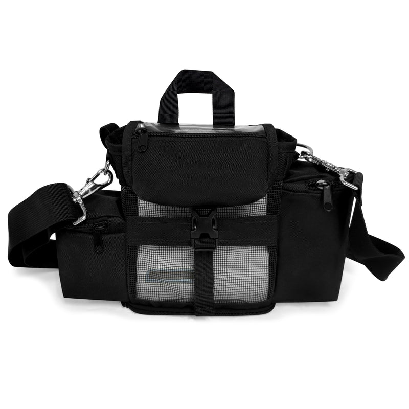 Inogen One G4/Inogen Rove 4 Carry Bag w/Pockets - Black by o2totes with zippered bottom, pockets