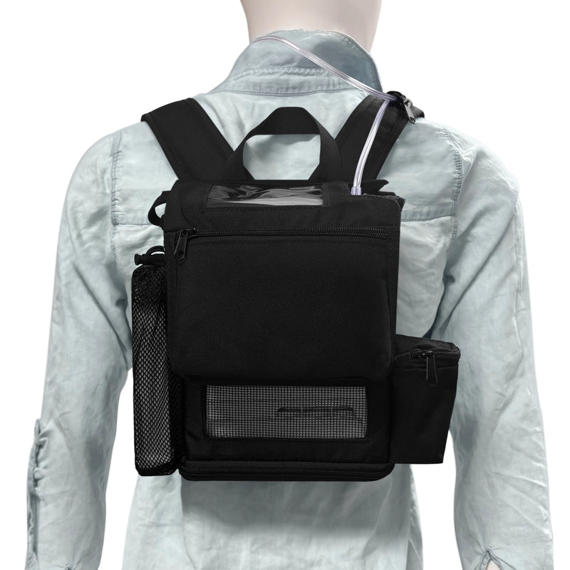 Inogen One G5 Lightweight Backpack–Zippered Bottom (Fits Double Batter