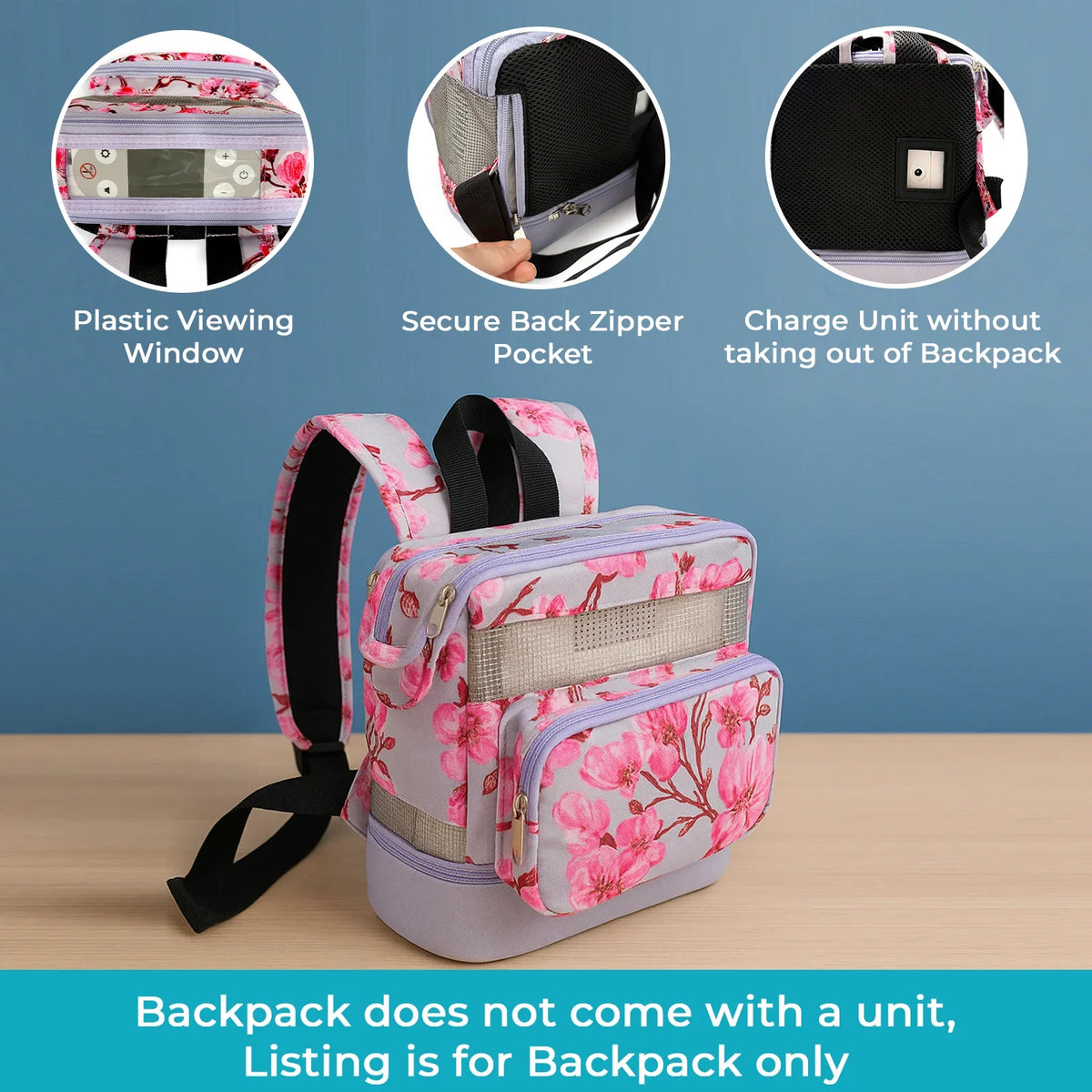 React Health 2000 Backpack - With Accessory Storage In Floral