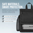 Inogen Rove 6 Ultra Lightweight Backpack with zippered bottom, mesh panels and pockets for Inogen Accessories in Black