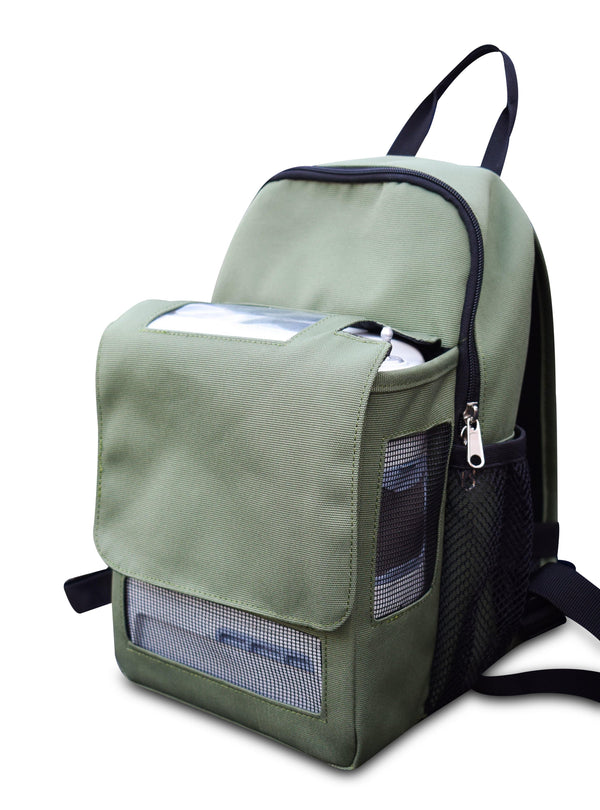 Oxygo Next Backpack-With Storage Compartment in Green - O2TOTES