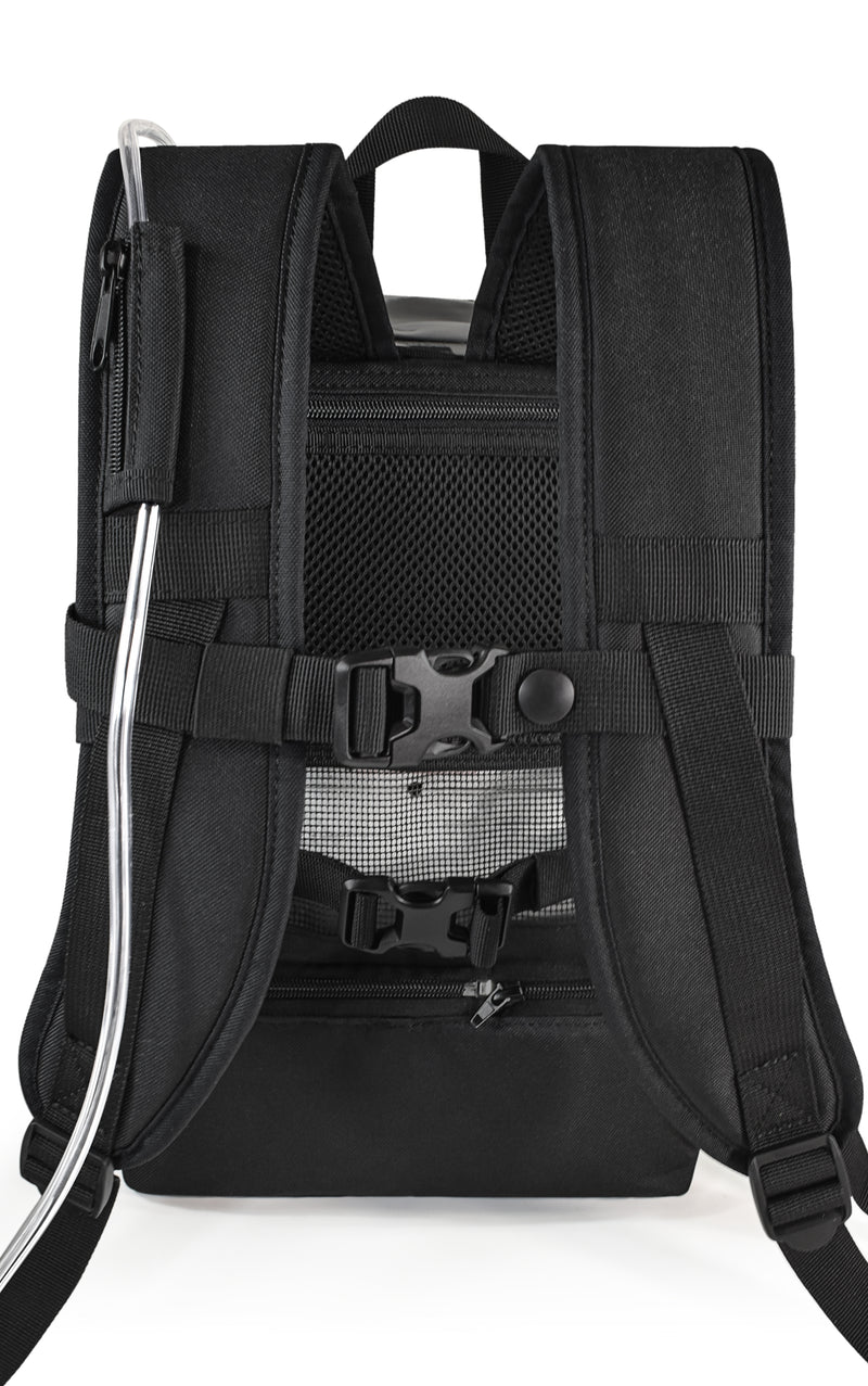 Inogen One G5 Lightweight Backpack w/Pockets & Cannula Holder - Black - O2TOTES