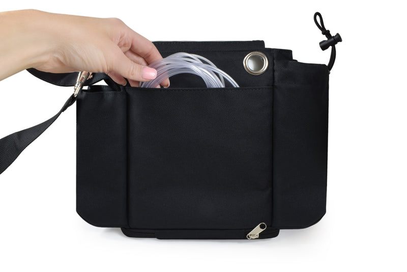 OxyGo Carry Bag with room for accessories in black - O2TOTES