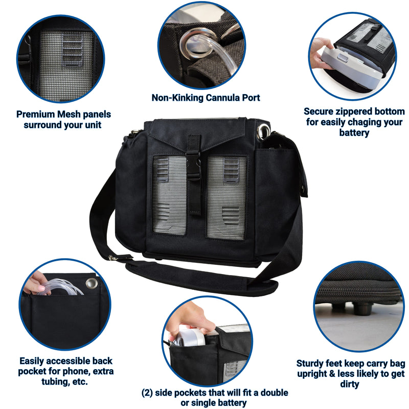 Inogen One G3/Inogen One G3 Carry Bag in black - O2TOTES