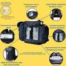 Oxygo Backpack in black with side pockets & comfort straps - O2TOTES