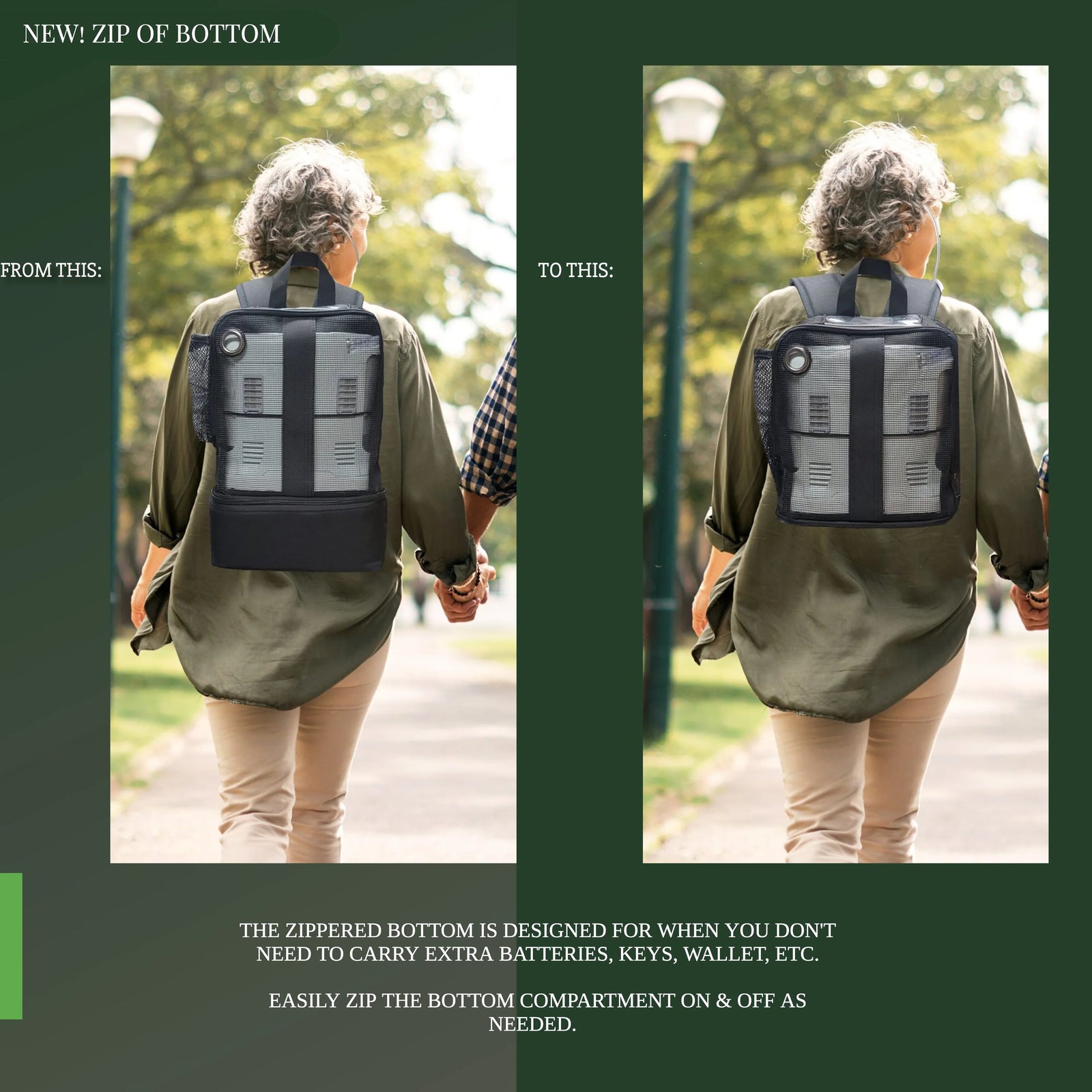 Oxygen Concentrator Backpack. Fit For: Inogen One G3/OxyGo, Inogen One