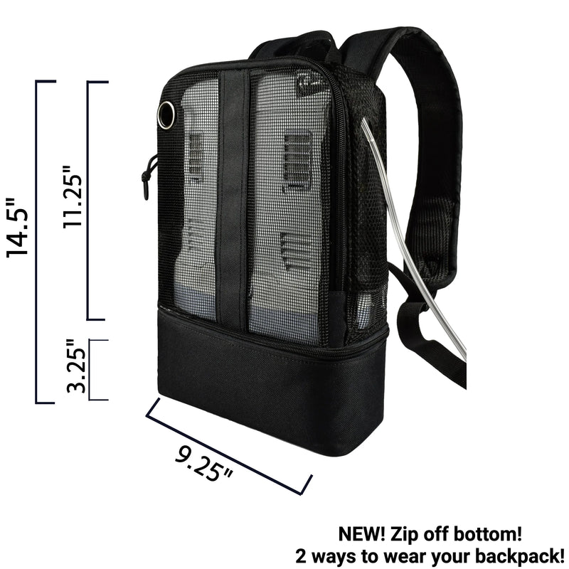 Portable Oxygen Concentrator Backpack For: Caire Freestyle Comfort, Respironics SimplyGo Mini, FITS: IGo2