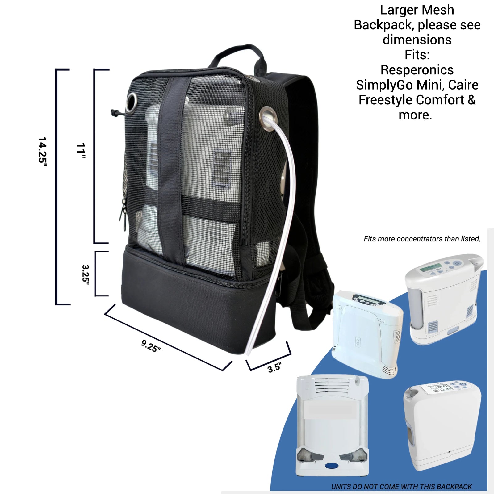 O2totes Backpack For Inogen Rove 6 O2totes Backpack For Rove 6 Portable ...