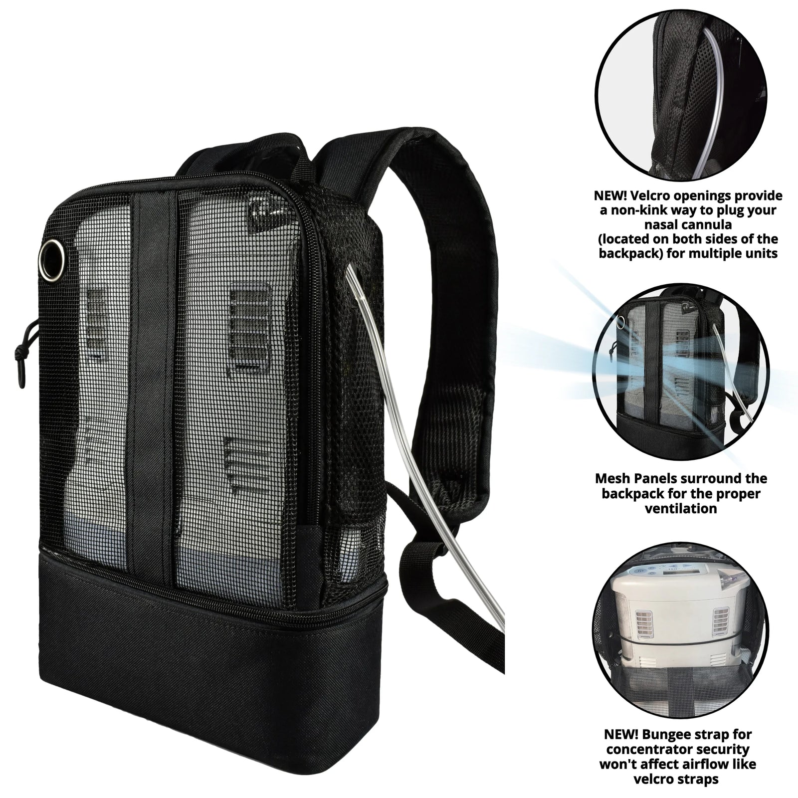 Oxygen Concentrator Backpack. Fit For: Inogen One G3/OxyGo, Inogen One