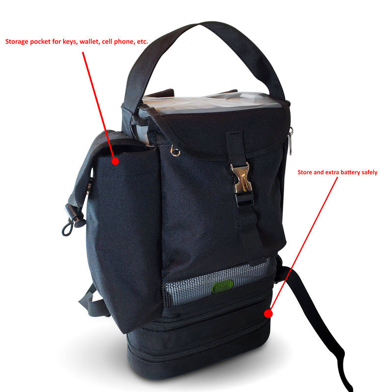 SimplyGo Mini Backpack in black - O2TOTES